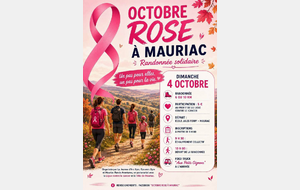 Octobre Rose 2026 à Mauriac