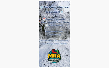 1 ère rando hivernale de Mauriac